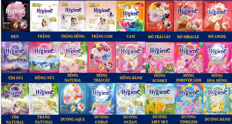 Nước Xả HYGIENE Thái Lan 1,1L Chính Hãng Đủ Màu