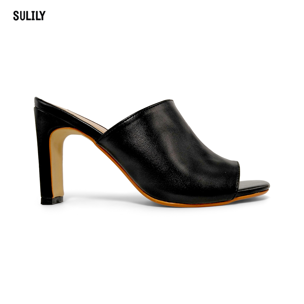 Dép Quai Bản Lớn Gót 8 phân Sulily