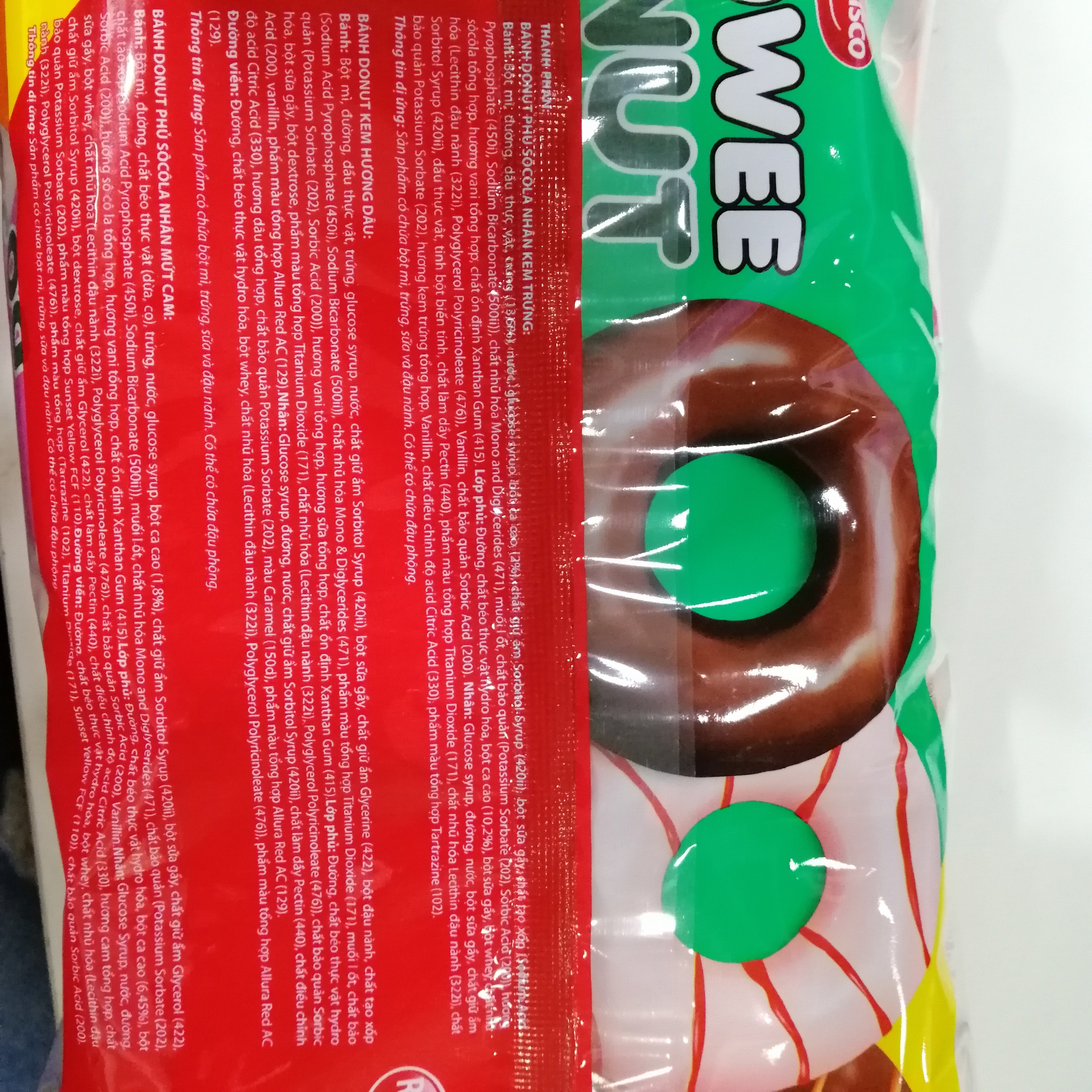 Bánh Doowee Donut Hỗn Hợp (Gói 12 cái)