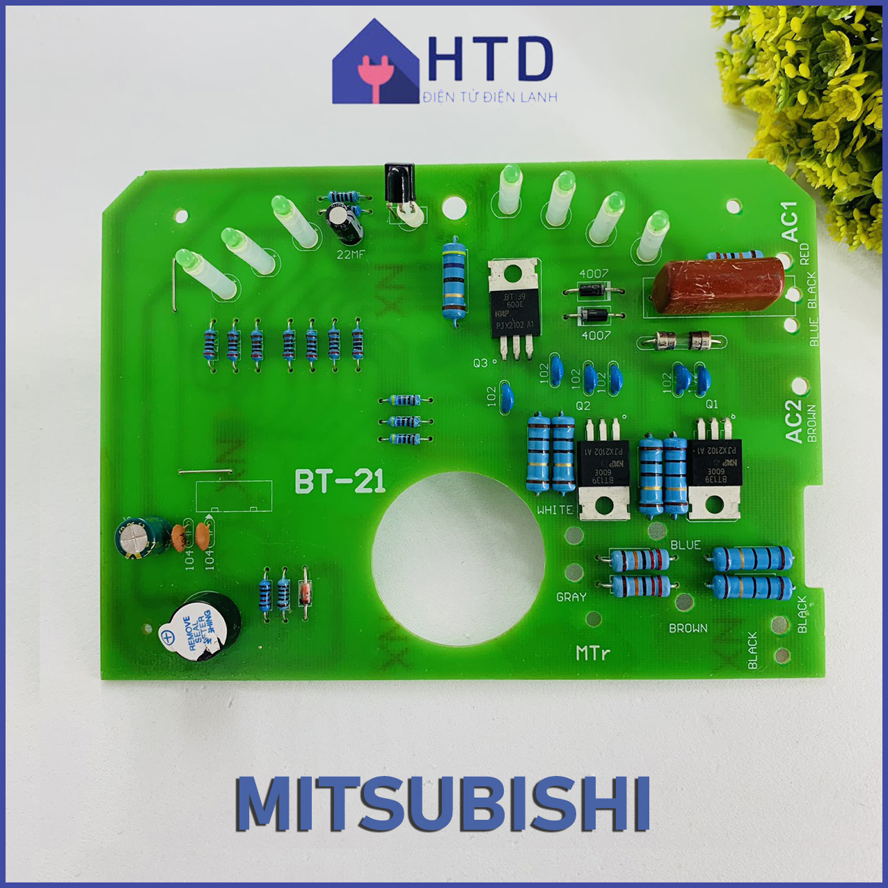 Vỉ quạt trần mitsubishi 5 cánh chính hãng - vỉ mạch quạt mitsubishi