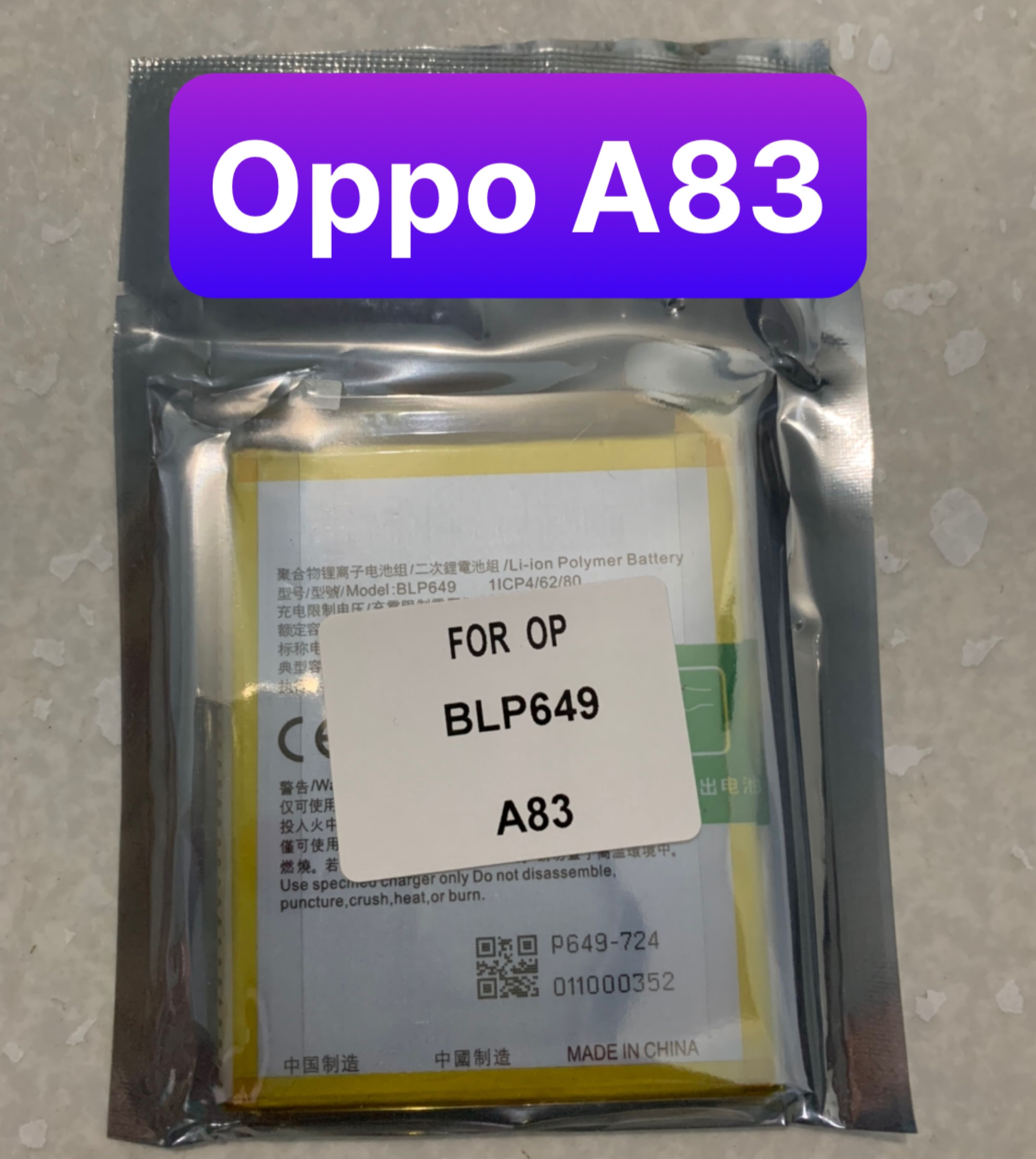 Pin oppo a83 mã blp649 dung lượng 3090 mah