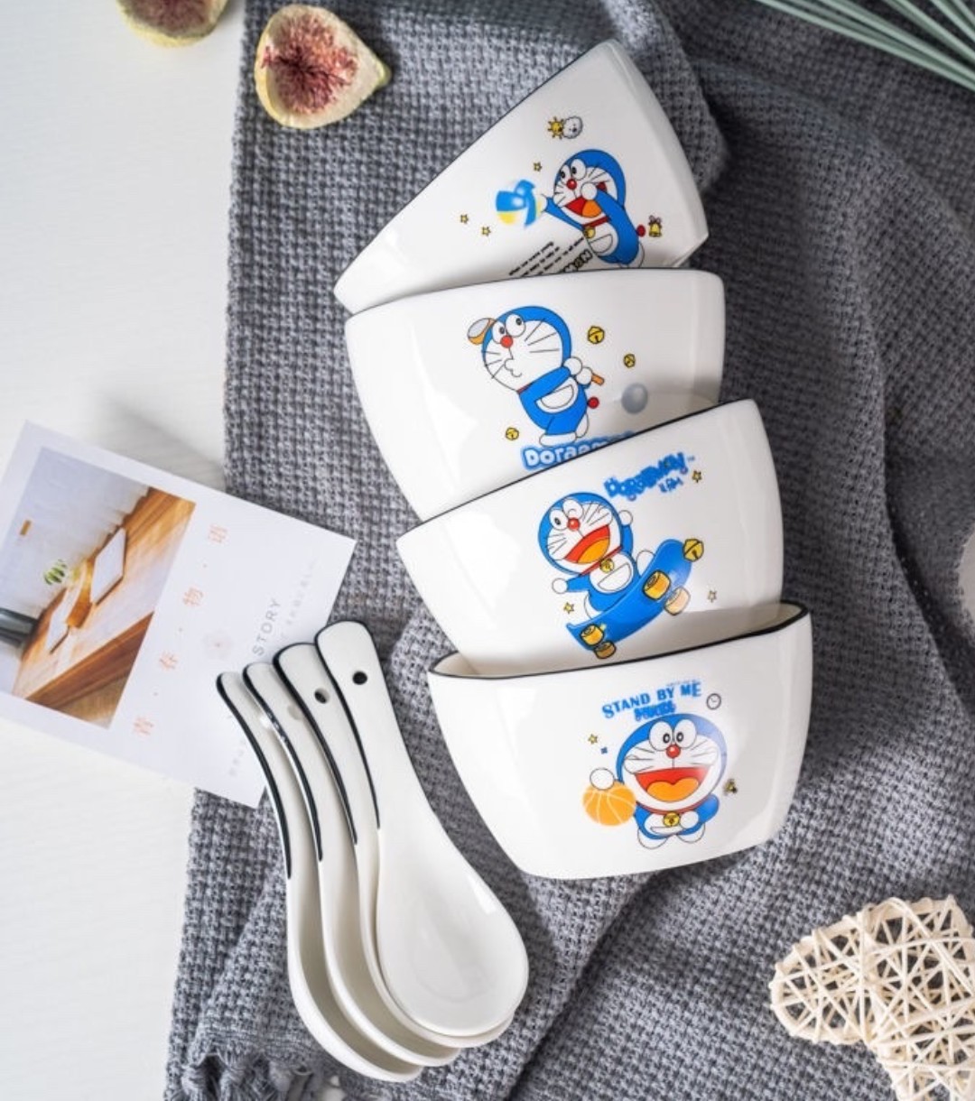 Chén sứ có hình DORAEMON dễ thương sang trọng