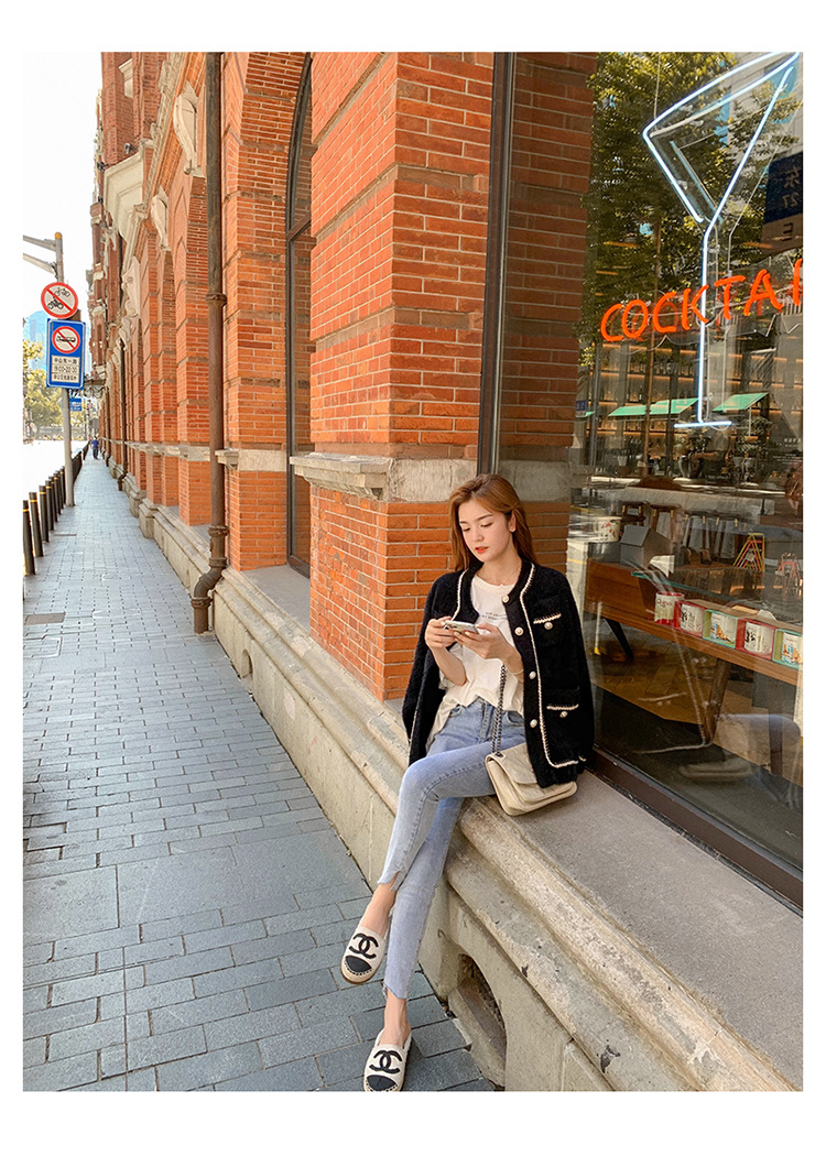 Áo khoác dạ tweed lông thỏ cao cấp phong cách