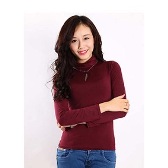 Áo giữ nhiệt cổ lọ lót nỉ