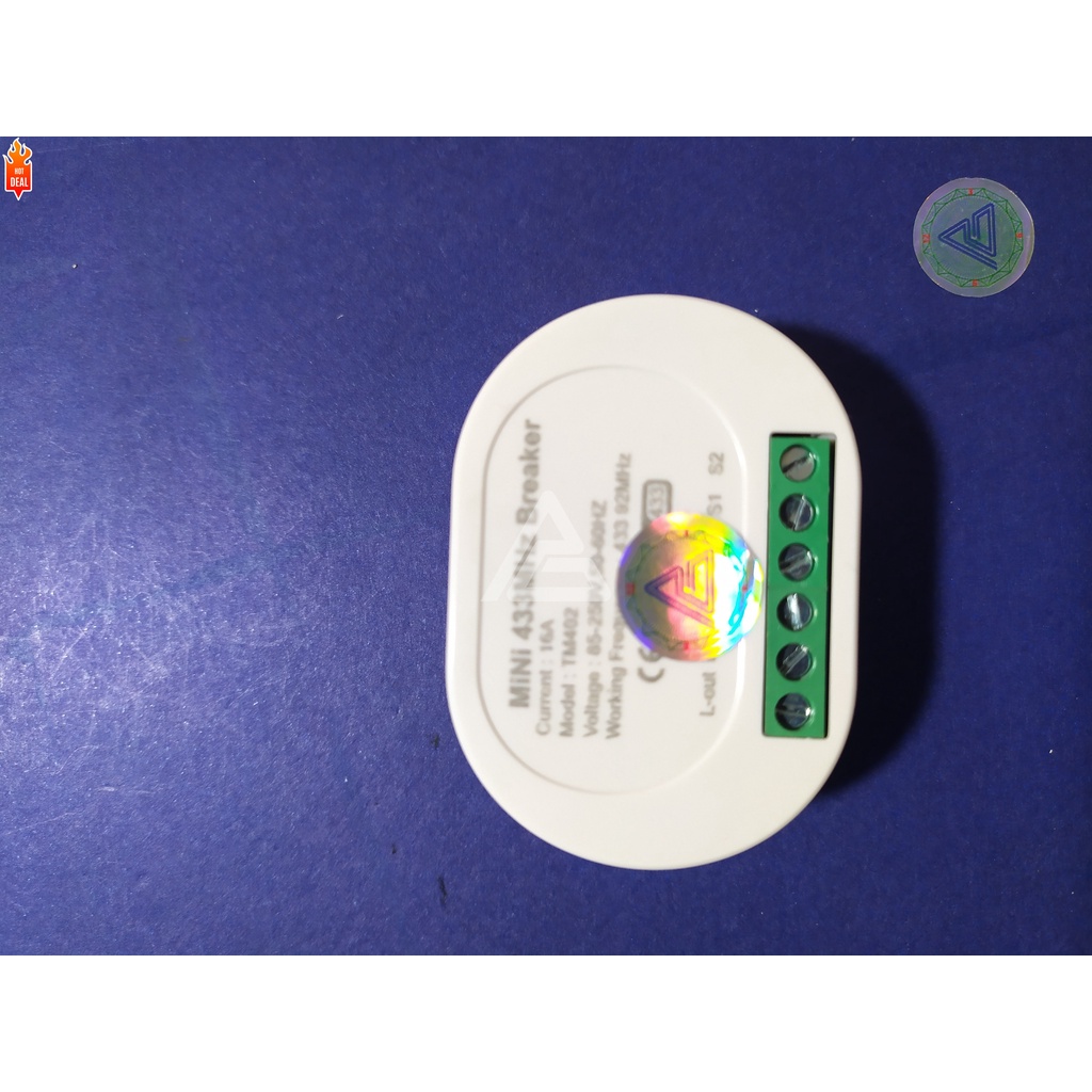 Bộ điều khiển RF433 Học Lệnh 220V-16A