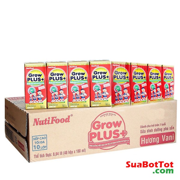 (SALE OFF 50%) Lốc Sữa bột pha sẵn GrowPlus Diamond 180ml