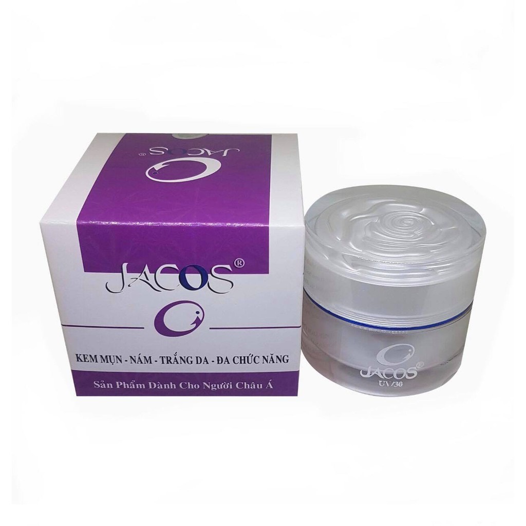 Kem Ngừa Mụn Mờ Thâm Nám Dưỡng Trắng Da Đa Chức Năng JACOS 20GR