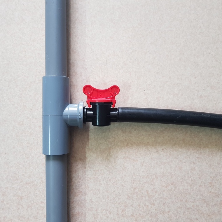 Van khóa ren ngoài 21 ra ống LDPE 16mm