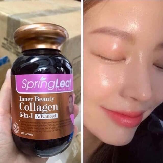 Collagen 6 in 1 Spring leaf inner beauty của Úc