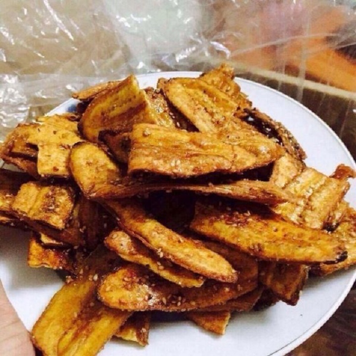 500g Chuối mè sấy giòn loại ngon