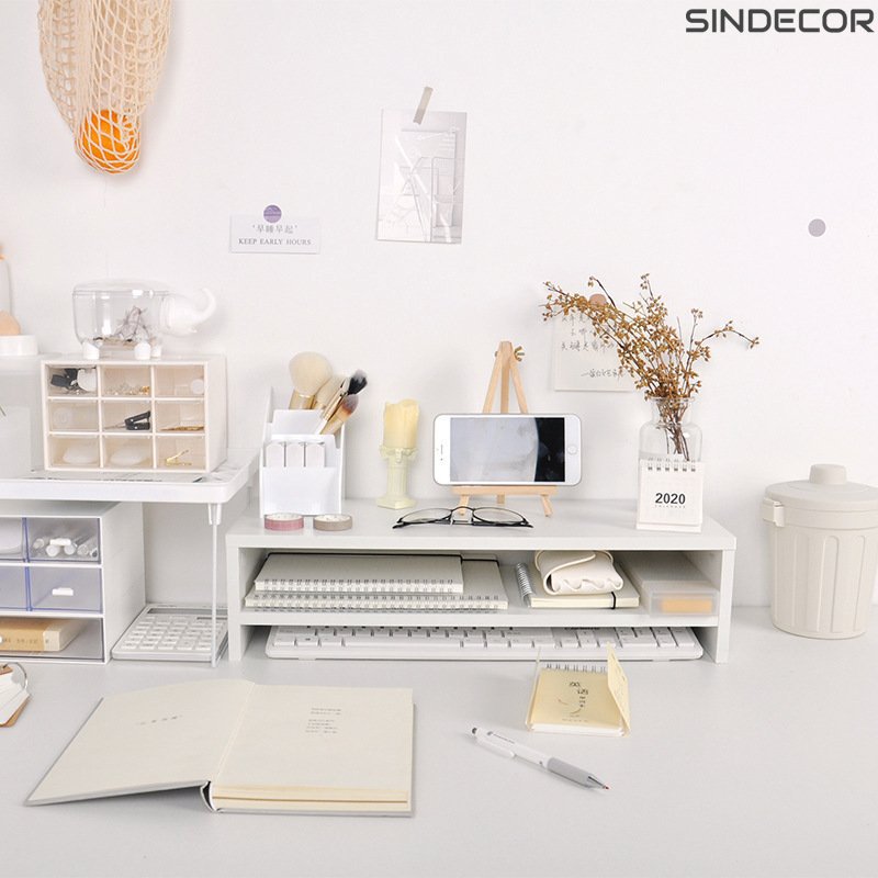 Kệ để máy tính 2 tầng lắp ghép