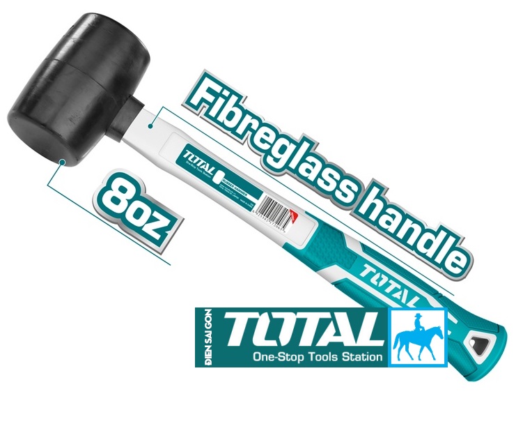 Búa cao su cán nhựa 450g 16oz INGCO HRUH8216 TOTAL THT761616