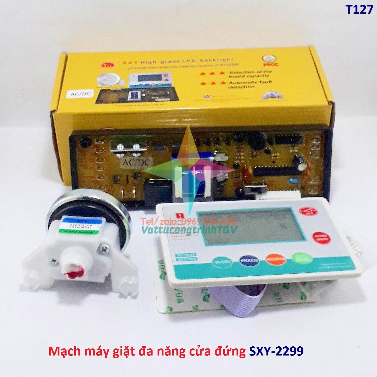 Mạch máy giặt đa năng SXY-2299 chính hãng dùng cho máy giặt cửa đứng