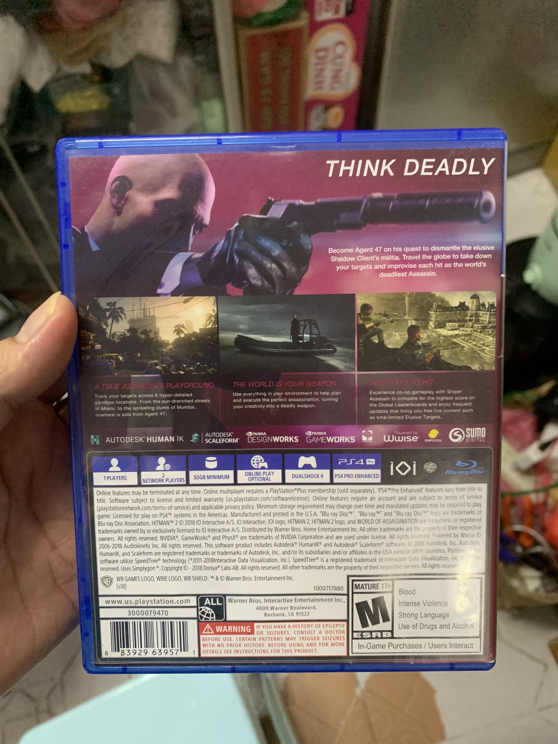 Đĩa Game Hitman Definitive Edition Steelbook Ps4