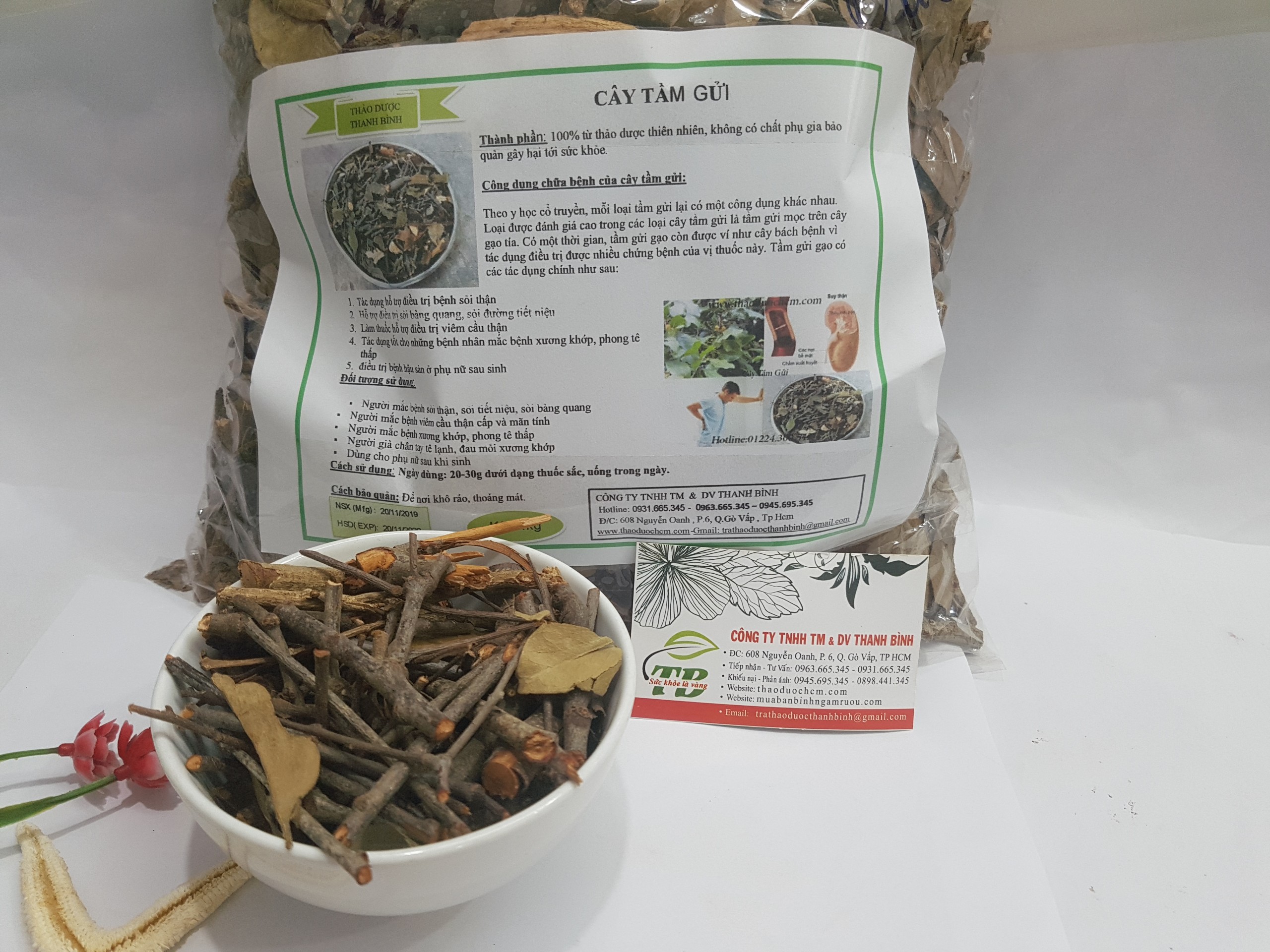 Cây Tầm Gửi Khô 1KG - Đông Y Thanh Bình