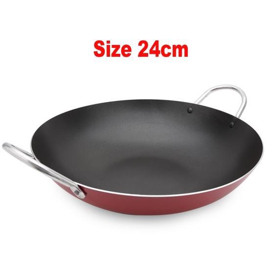 Chảo đá chống dính cao cấp sâu lòng hàn quốc chảo vân đá bếp từ trán men đá ceramic siêu bền kích thước 32 cm tiện lợi