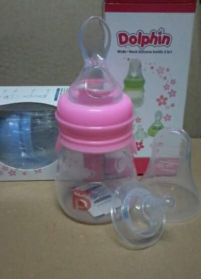 Bình Tập Ăn Dặm Nhựa PP Dolphin 120ml/ 240ml
