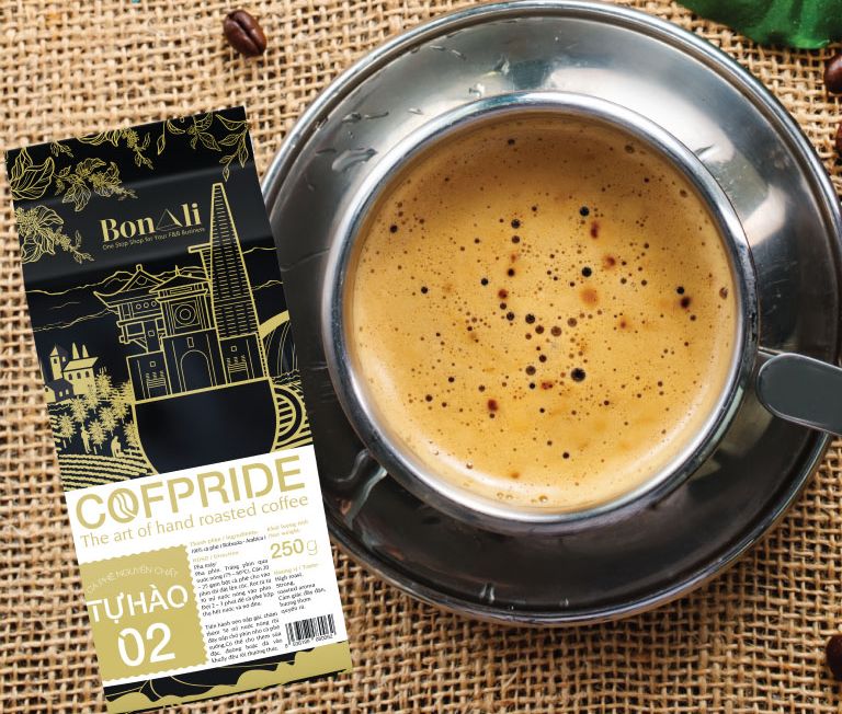 1 TÚI CÀ PHÊ RANG XAY (250G) NGUYÊN CHẤT TỰ HÀO 2 COFPRIDE (70% ROBUSTA + 30% ARABICA)