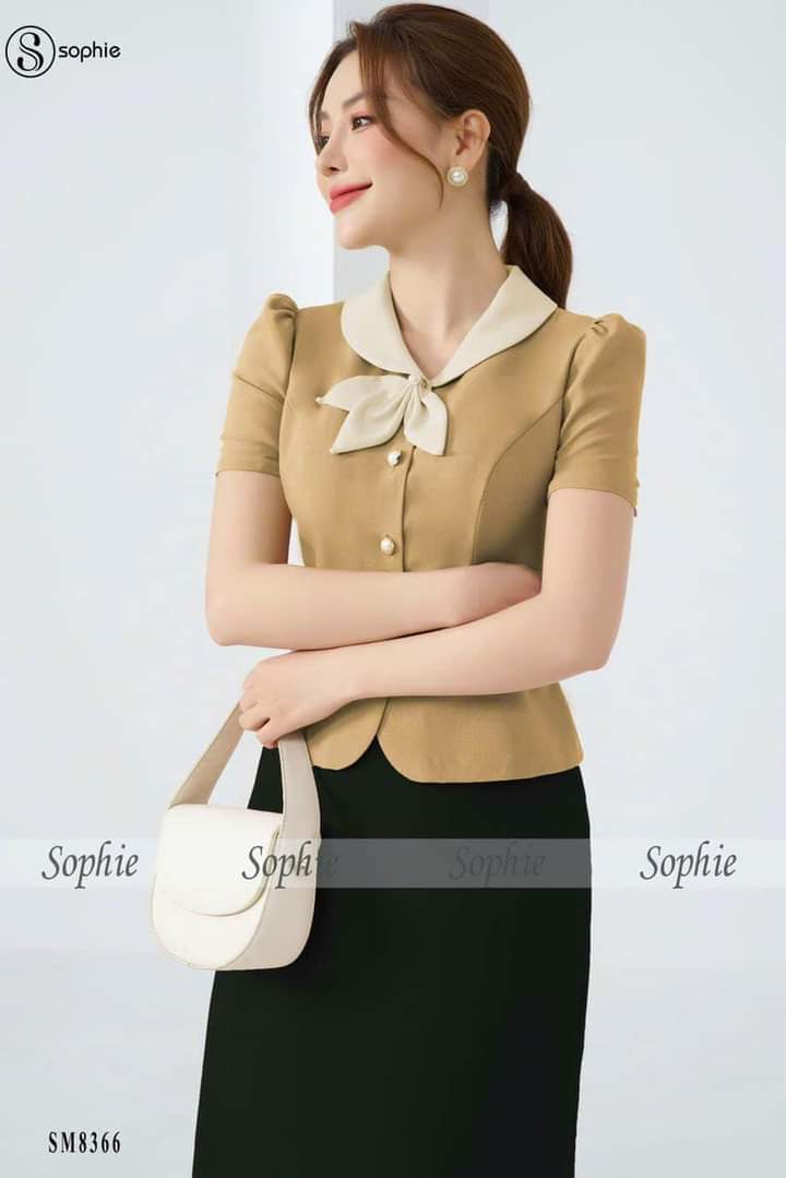 AÓ CÔNG SỜ B0055 SHOP CÓ NHẬN MAY ĐỒNG PHỤC