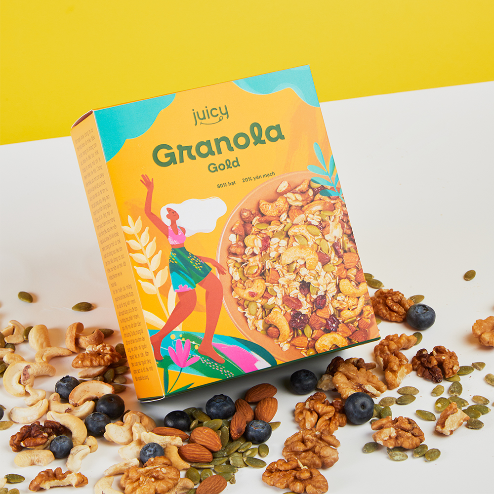Ngũ Cốc Ăn Kiêng Granola Yến Mạch Giảm Cân, Hỗ trợ tập Gym, Eat Clean