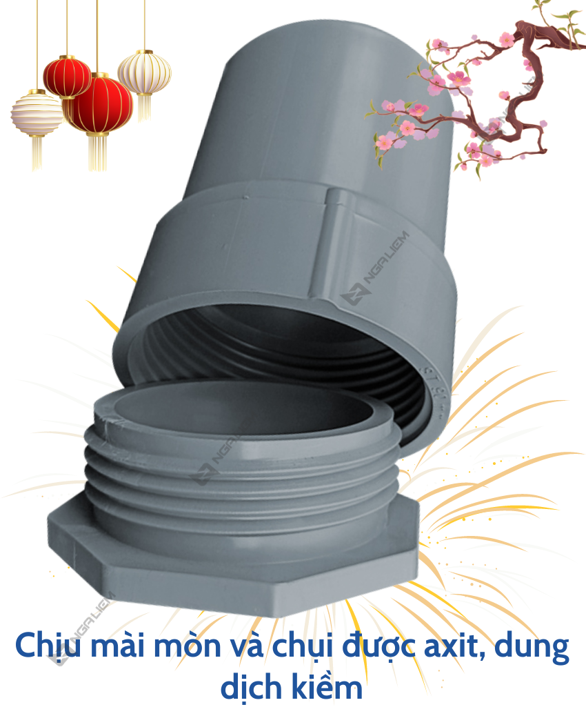 Nối Thông Tắc Siêu Thành (60, 90, 114, 140, 168mm)