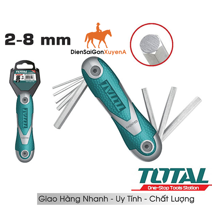 Bộ lục giác xếp đầu bằng 8 cây ingco hhk14081,tht1061826 bộ chìa khóa lục giác kích thước 2-8mm chất liệu cr-v mở bulong, đai ốc, tháo lắp các loại ốc vít có đầu lục giác - điện sài gòn xuyên á