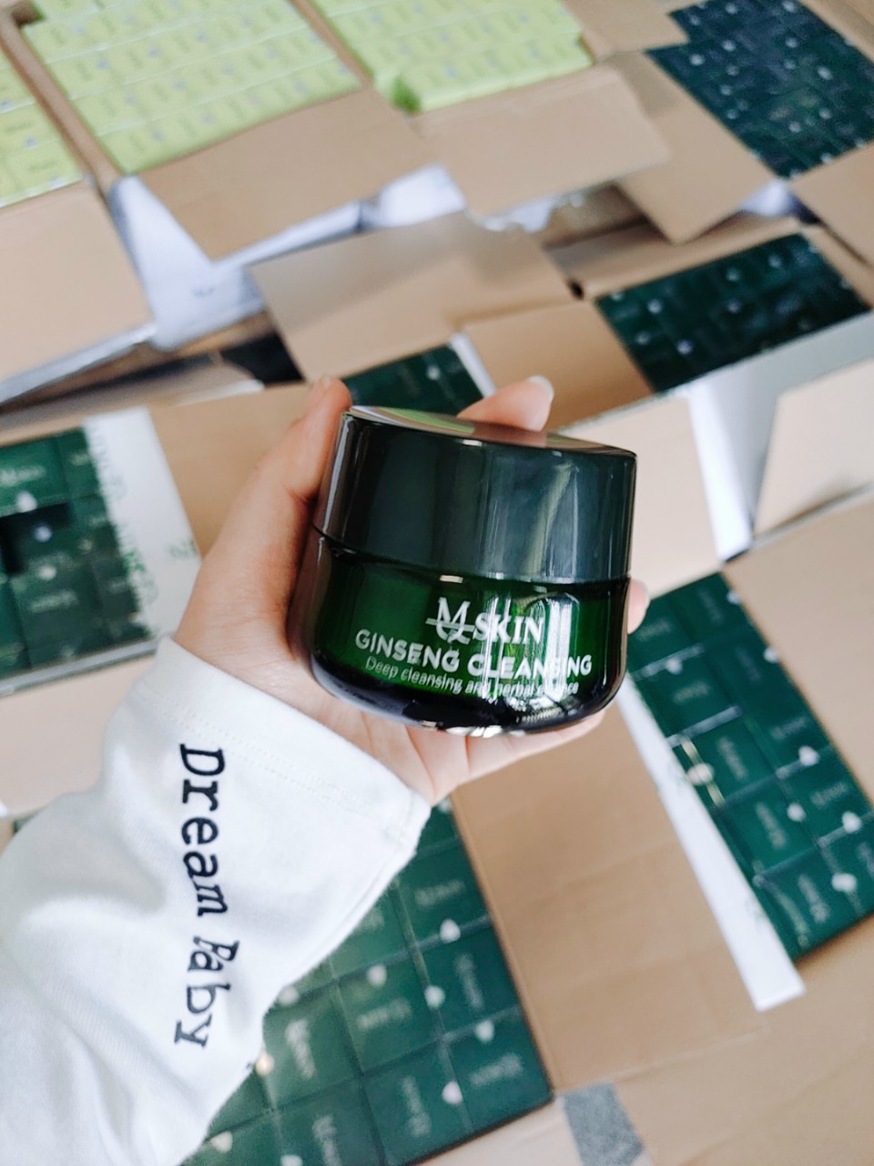 [HCM]Bột Sữa Rửa Mặt Nhân Sâm MQSkin (100ML Mẫu Mới)