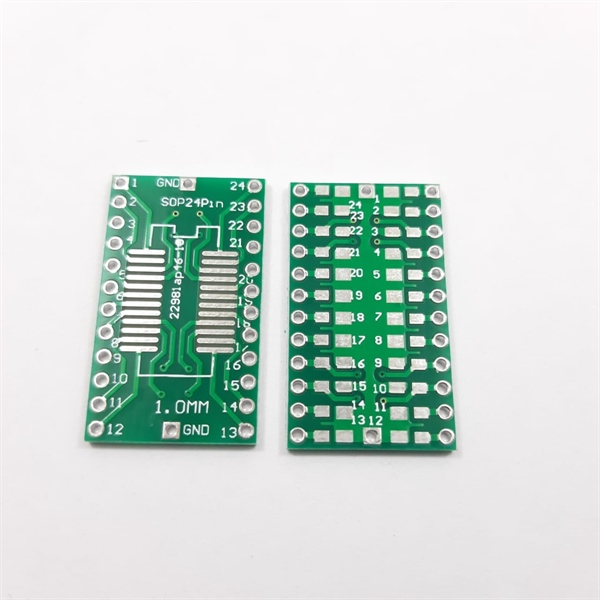 Mạch ra chân IC dán SOP24/1mm to DIP