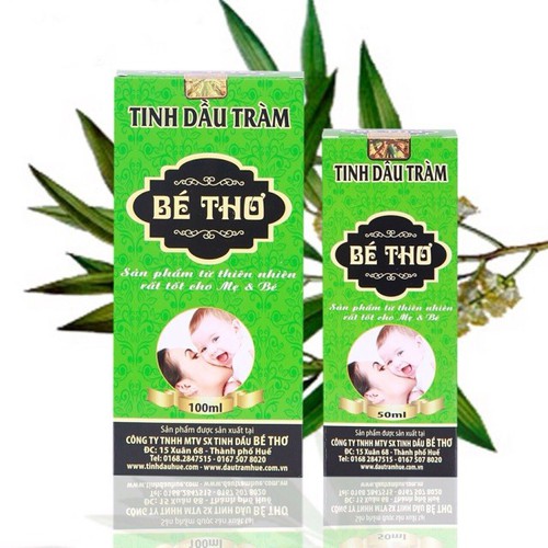 Tinh Dầu tràm Bé Thơ Huế 50ml ( chính hãng hộp xanh)