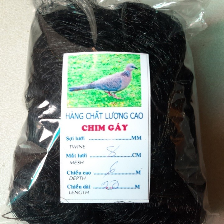 lưới chim -lưới tàng hình bẫy cu gáy,quốc....cao 5m - lưới chim cu 5m