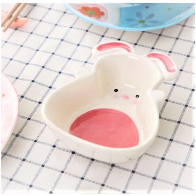 Chén sứ hình THỎ siêu xinh đựng đồ ăn dặm cho bé