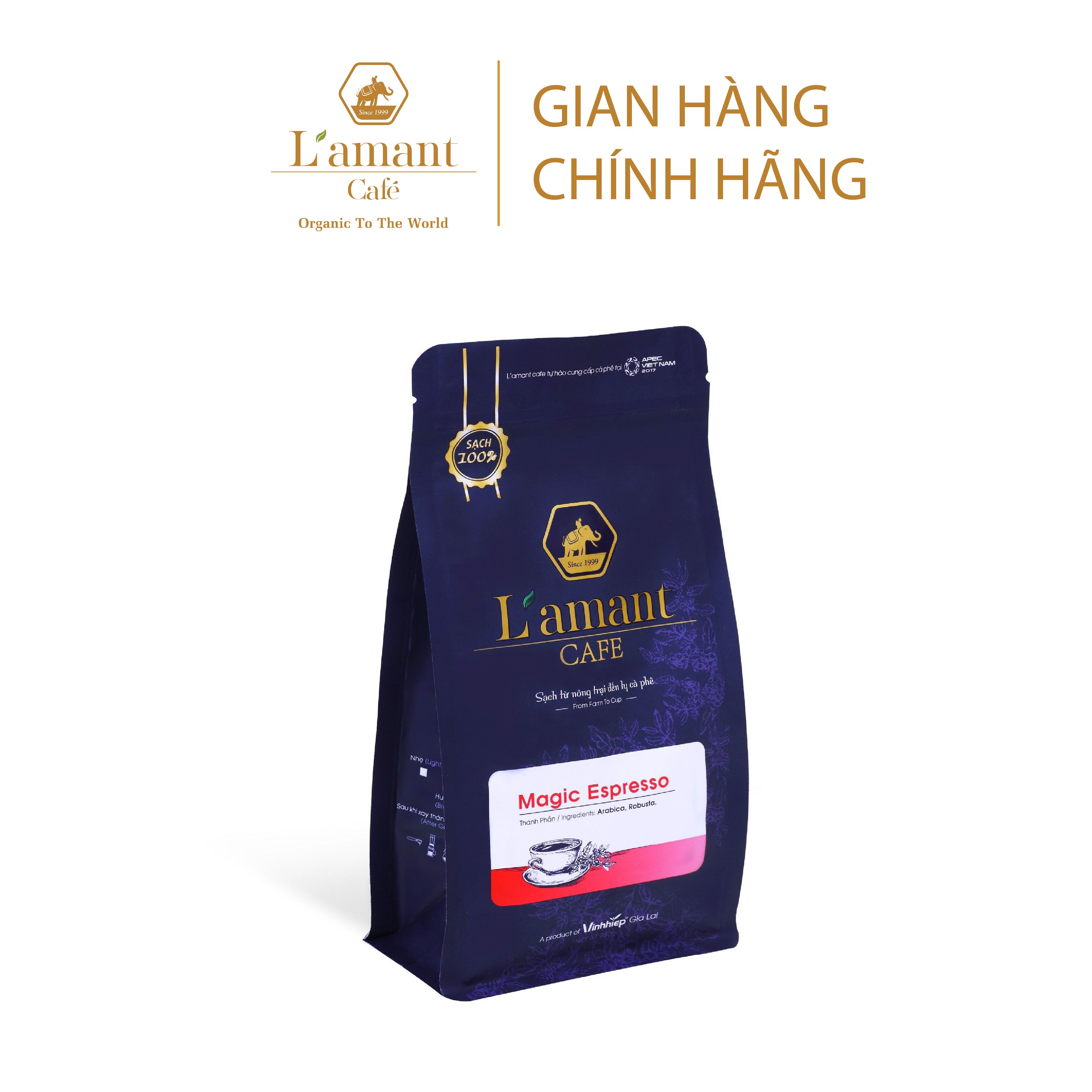 Cà phê hạt rang L’amant Magic Espresso - L’amant Magic Espresso Roasted Coffee