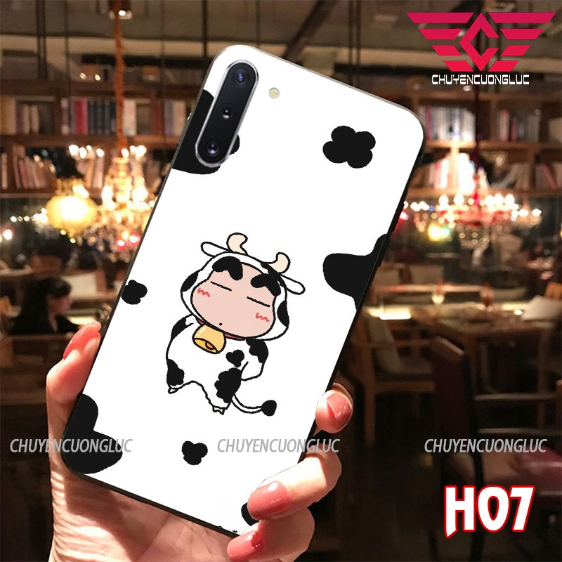 ỐP LƯNG SAMSUNG NOTE 10/ NOTE 10 PLUS/ NOTE 9/ NOTE 8/ NOTE 20/ NOTE 20 ULTRA IN HÌNH BÒ SỮA BẰNG KÍNH