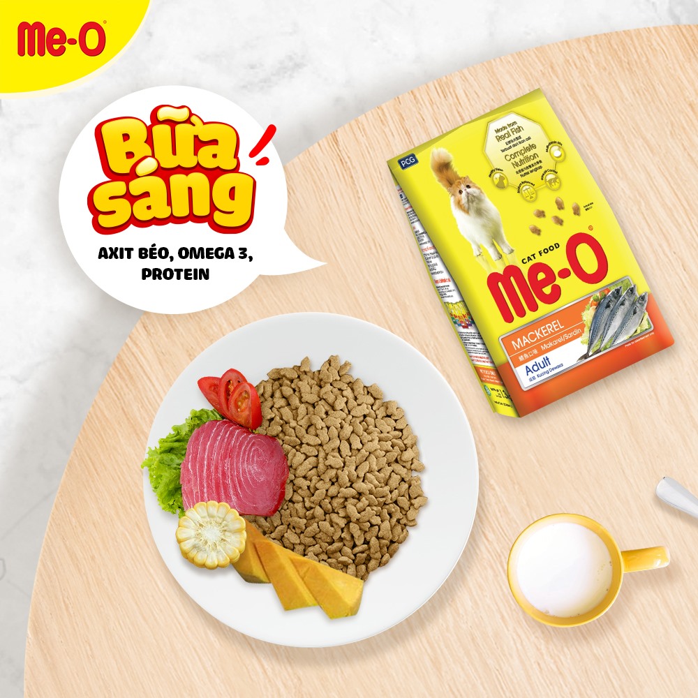 Hạt Me-o cho mèo đủ vị Gói 350gr