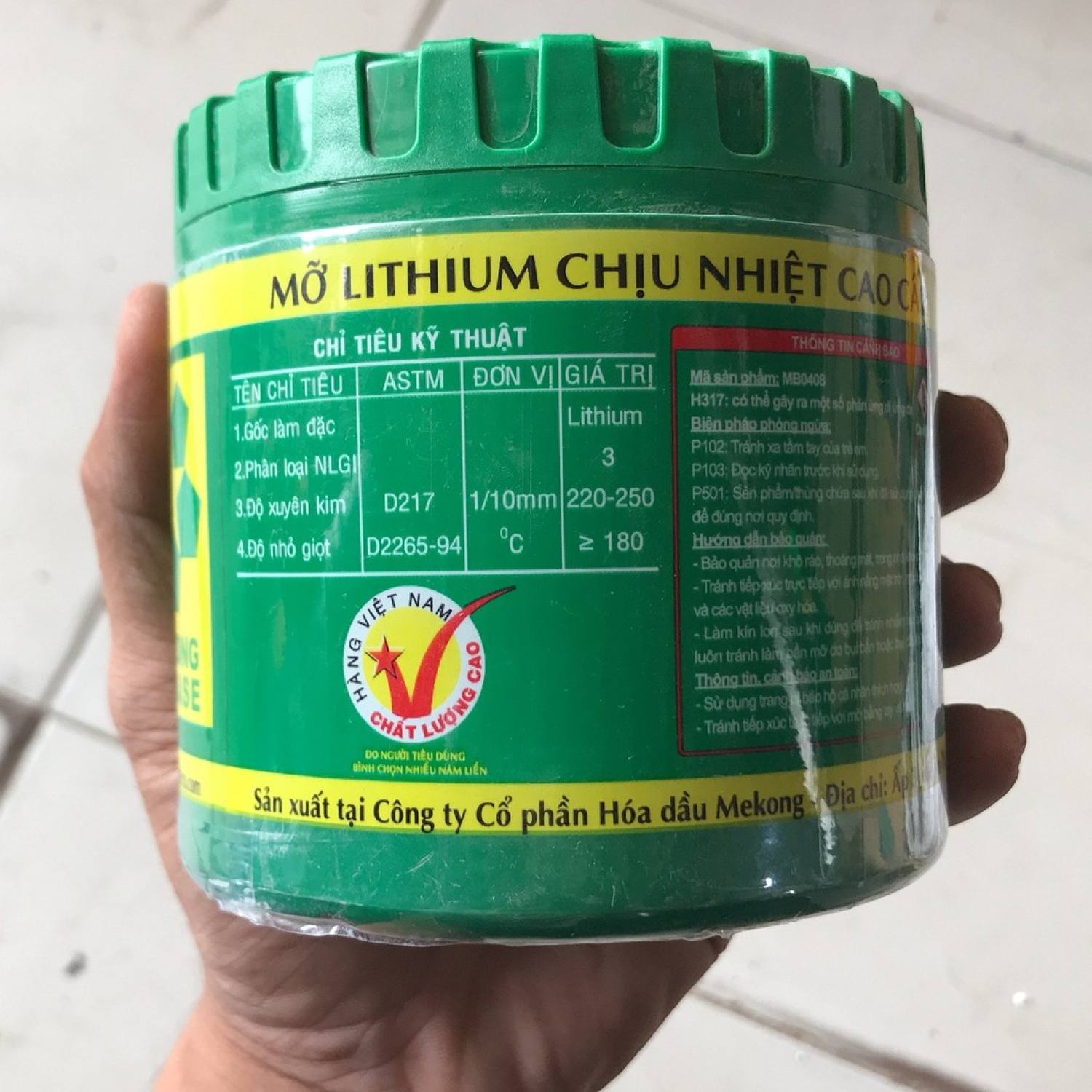 MỠ BÒ CHỊU NHIỆT CAO CẤP LITOL