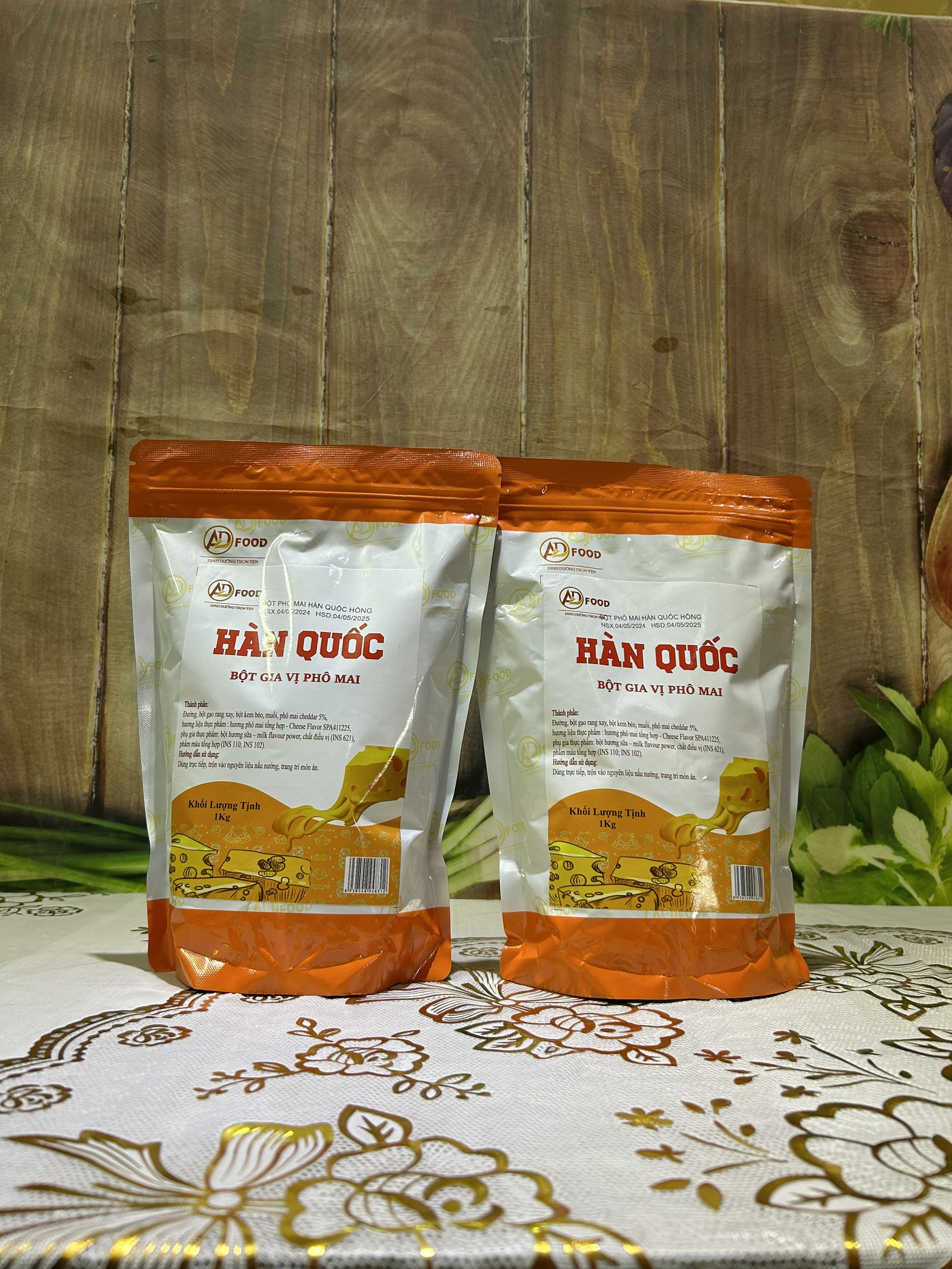 1 KG BỘT PHÔ MAI HÀN QUỐC HỒNG