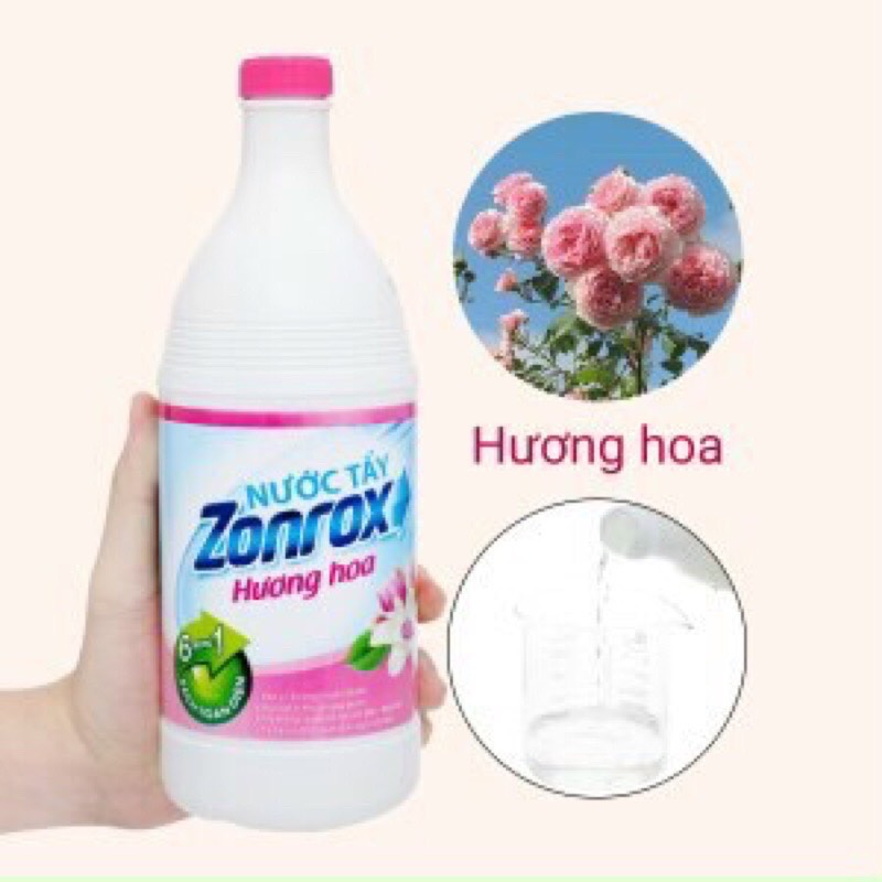Nước tẩy quần áo Zonrox 500ml-1000ml