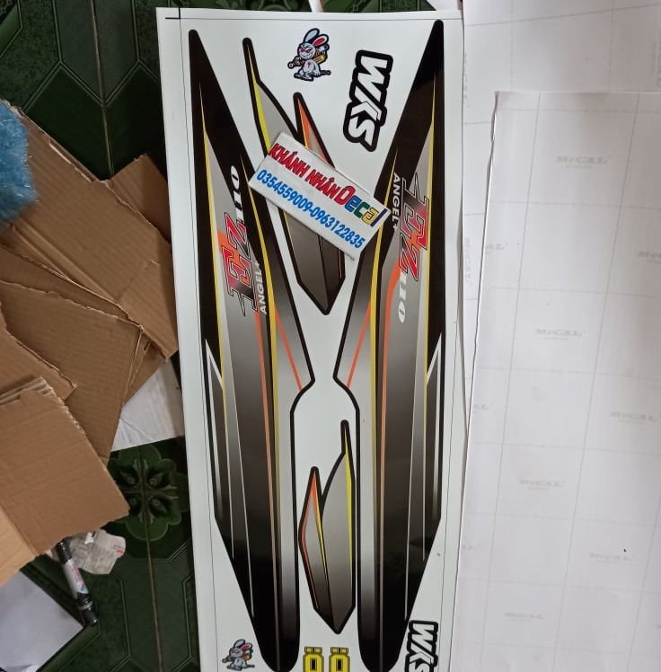 Tem rời ez 110 xe đen