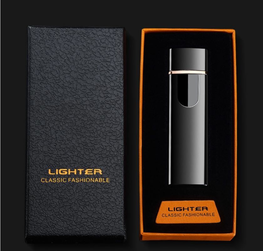 Bật lửa điện cảm ứng sạc điện in hình 3D - Bật lửa độc lạ - Bật lửa khò - Bật lửa móc khóa