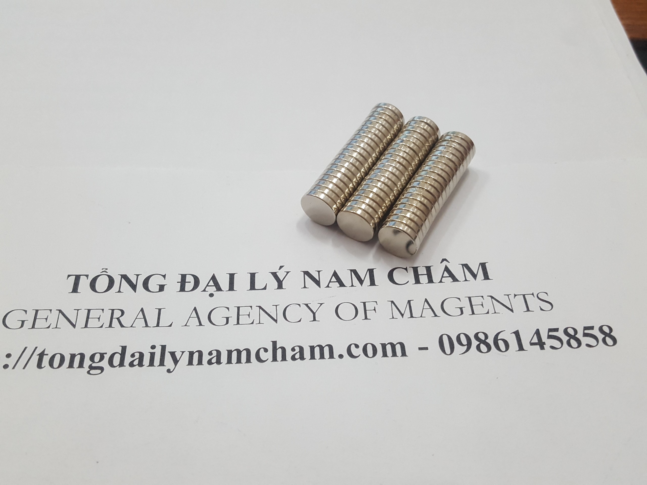 50 viên nam châm đất hiếm 10x2mm