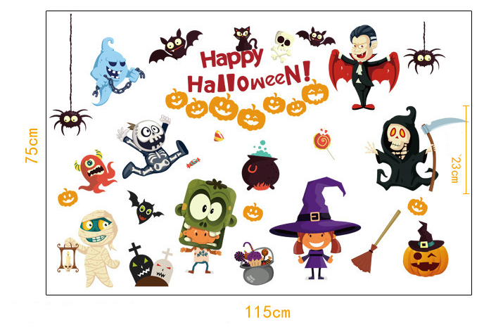 Decal trang trí lễ hội HALLOWEEN