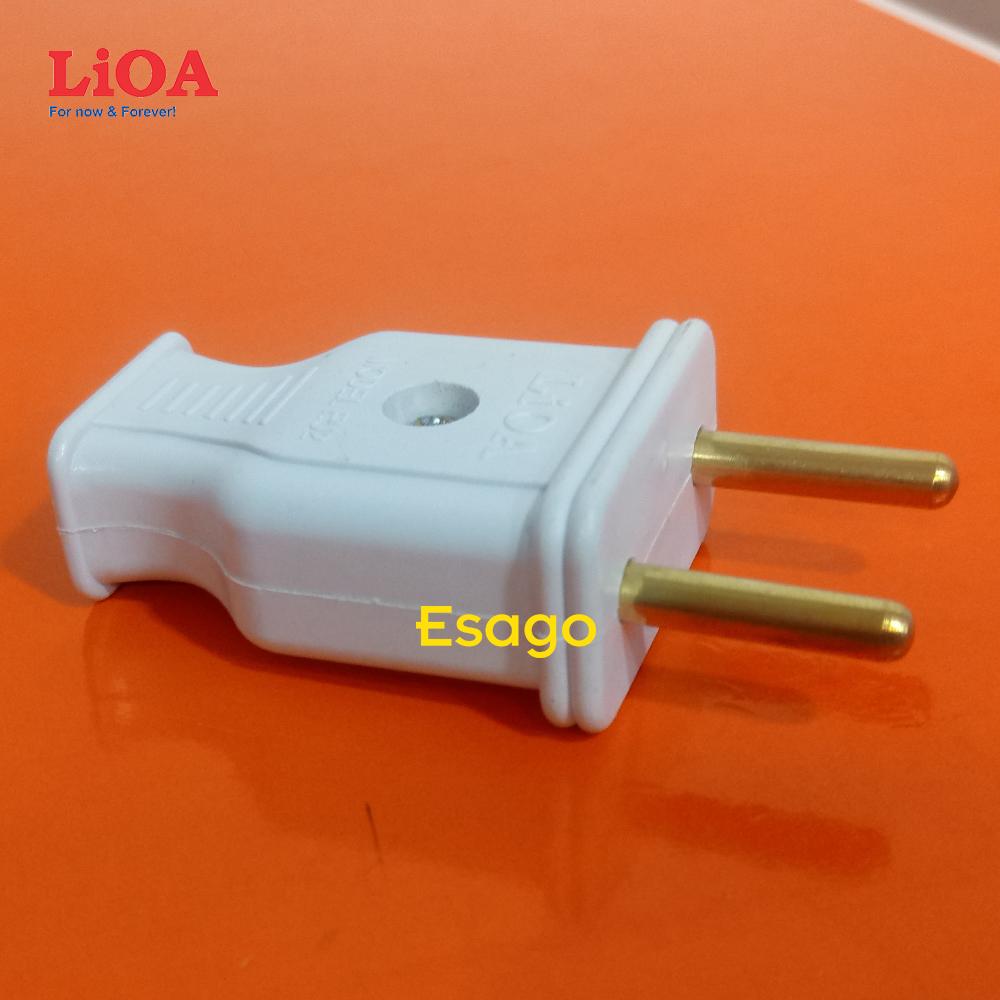 [HCM]Phích cắm điện LiOA 2 chân cắm tròn nhỏ Ø4