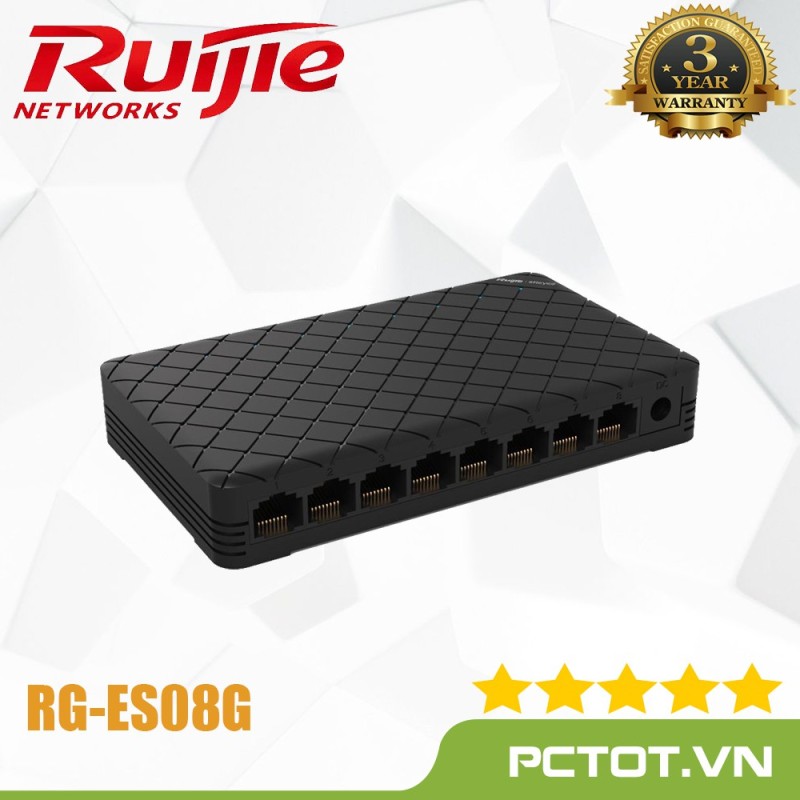 Bảng giá Bộ chia mạng Gigabit Switch Ruijie Reyee RG-ES08G 8-Port Gigabit unmanaged - Mai Hoàng Phong Vũ