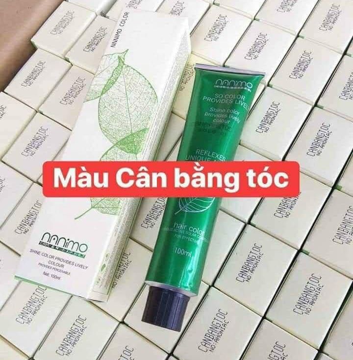 Thuố nhuộm phủ bạc tóc cân bằng màu NANiMO túp 100ml ,phủ bạc cân bằng màu tóc dễ sử dụng. 100ml