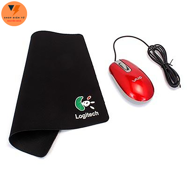 Miếng lót chuột Logitech siêu mềm - Màu đen