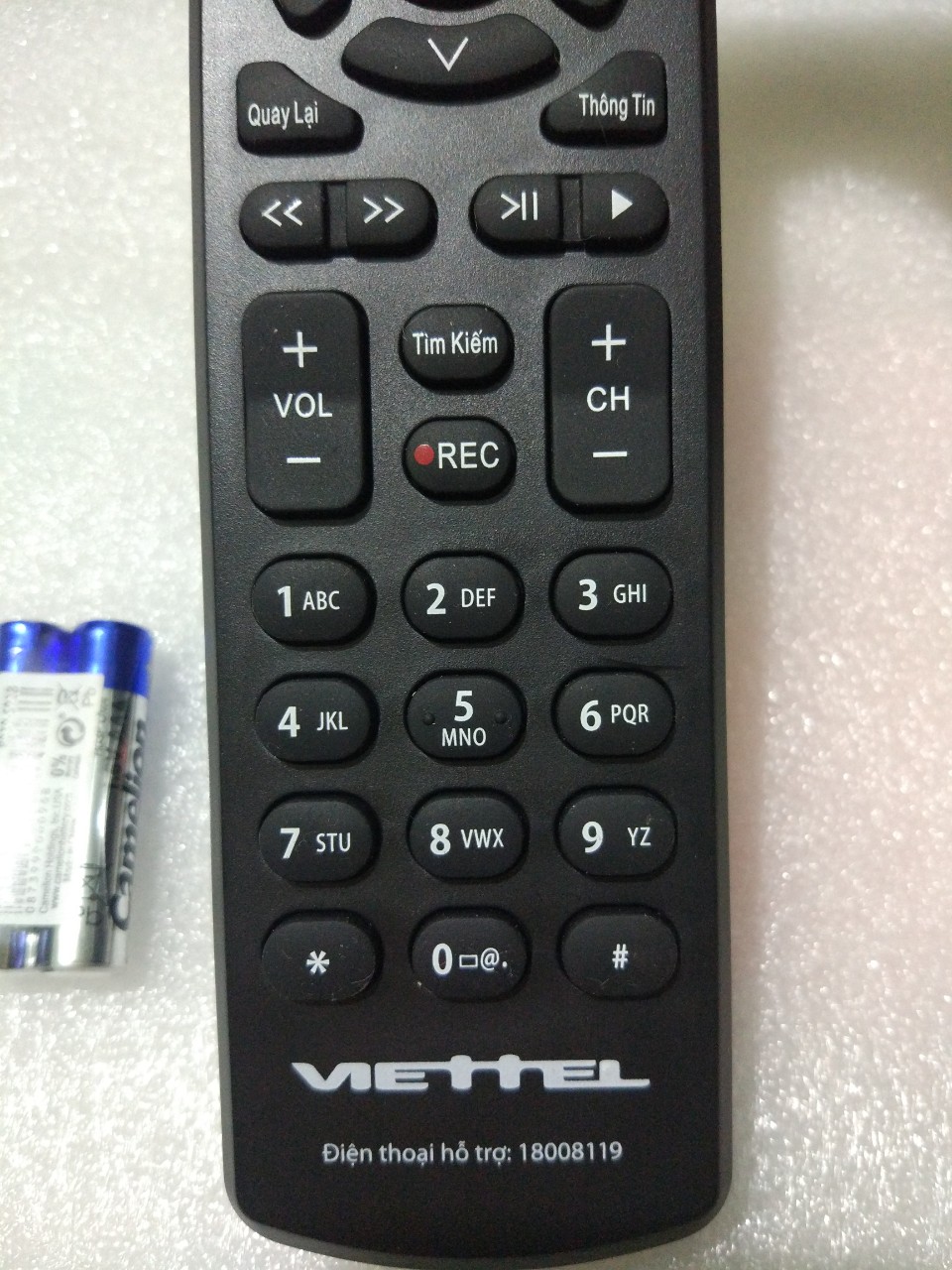 Điều Khiển Đầu Viettel Đen Lớn