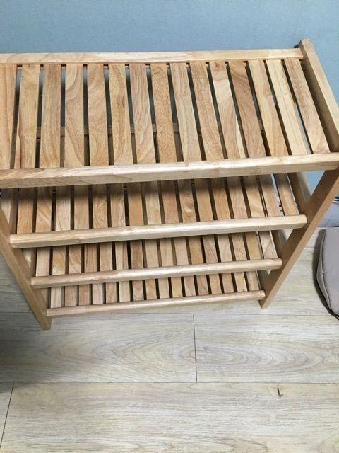 [HCM]Kệ dép gỗ 60cm - 4 tầng