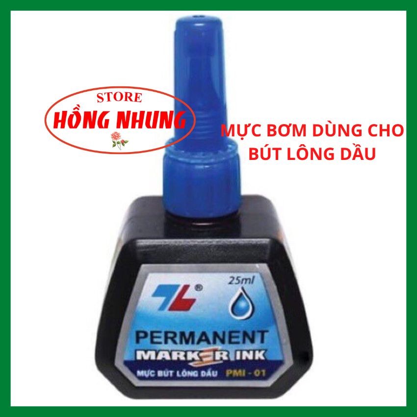 Lốc 6 chai mực bút lông dầu thiên long; hồng nhung store