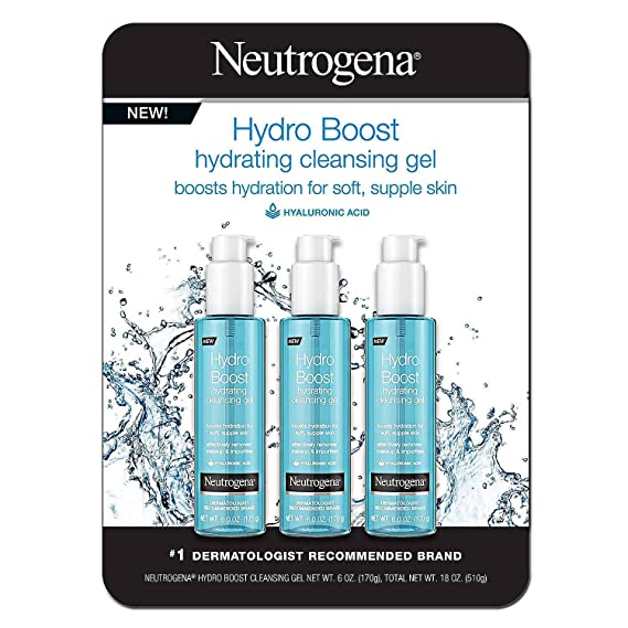 [USA Official] SỮA RỬA MẶT NEUTROGENA HYDRO BOOST HYDRATING CLEANSING GEL 170g
