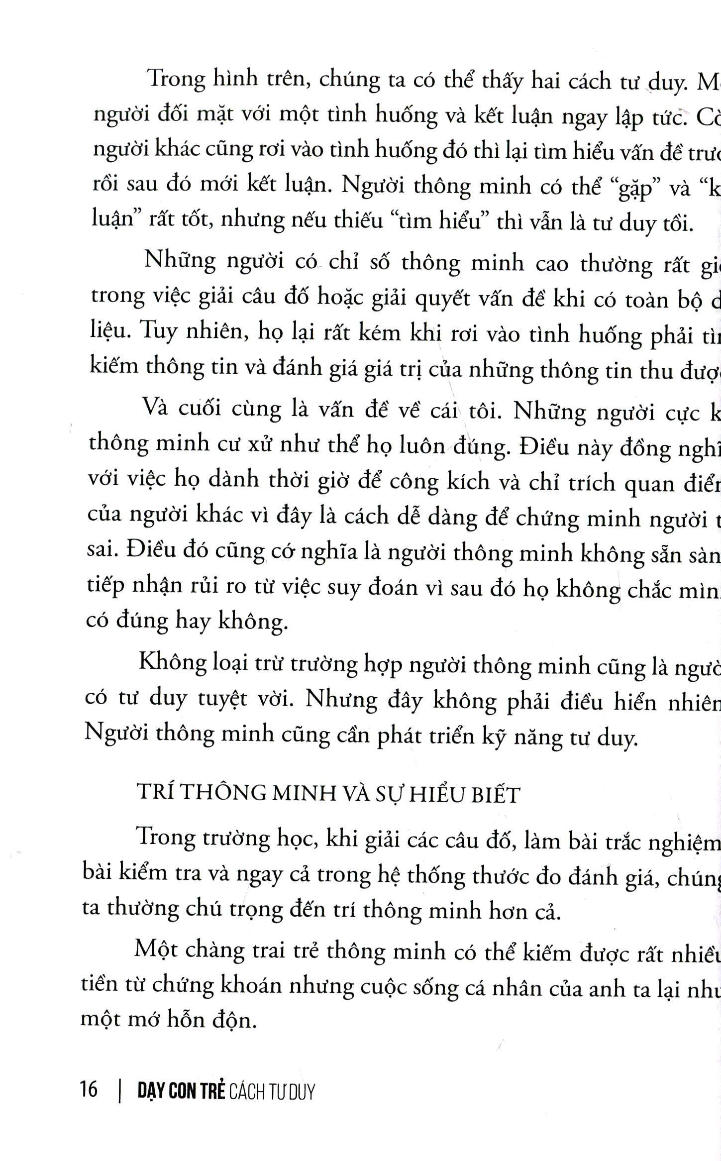 Dạy con trẻ cách tư duy